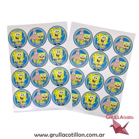 Stickers Bob Esponja X Comprar En Grulla Cotill N