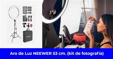 Aro De Luz Neewer Cm Con Tr Pode Y Bater A Led Kit Profesional