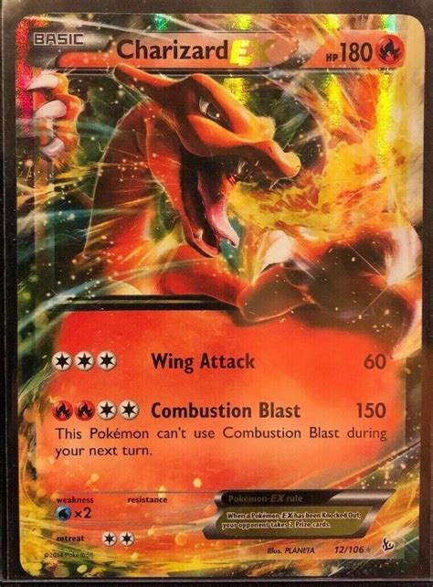 Charizard Ex Ultra Rare Pokemon Xy Flashfire Tcg Holo Foil Holographic