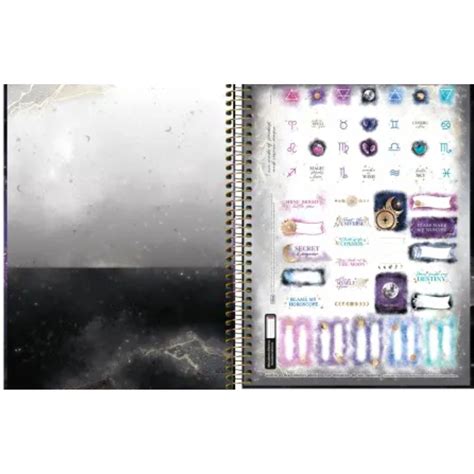 Caderno Espiral Capa Dura Universit Rio Mat Ria Magic Folhas Tilibra