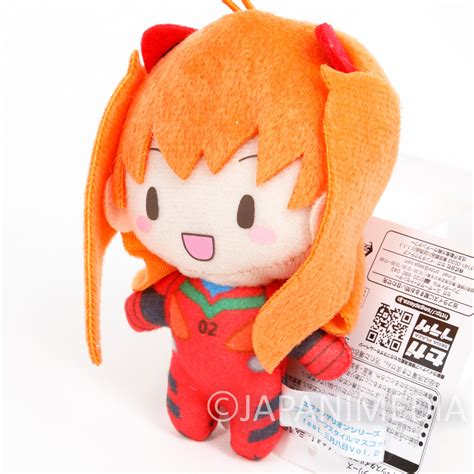 Evangelion Asuka Langely Plugsuit 2 Mini Plush Doll Sega Japan Anime