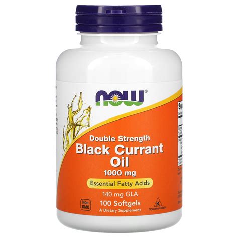 NOW Foods Black Currant Oil 1 000 Mg 100 Softgels Walmart