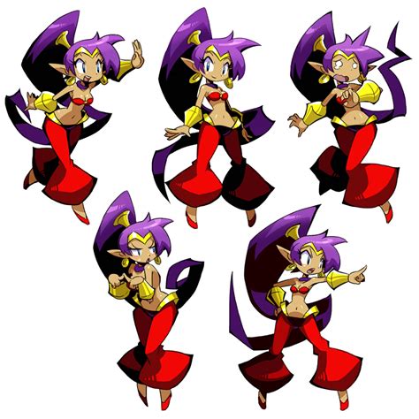 Shantae From Video Game Shantae Half Genie Hero Girls Cartoon Art