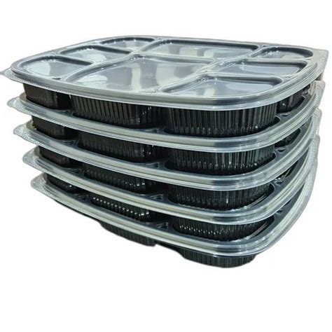 Rectangular 8 Compartment Disposable Plastic Plate At Rs 12 5 Piece In