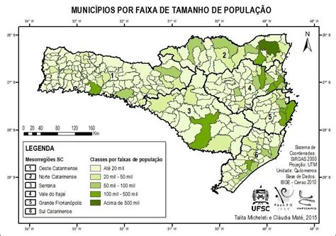 Mapa De Santa Catarina Classifica O Dos Munic Pios Por Classe De