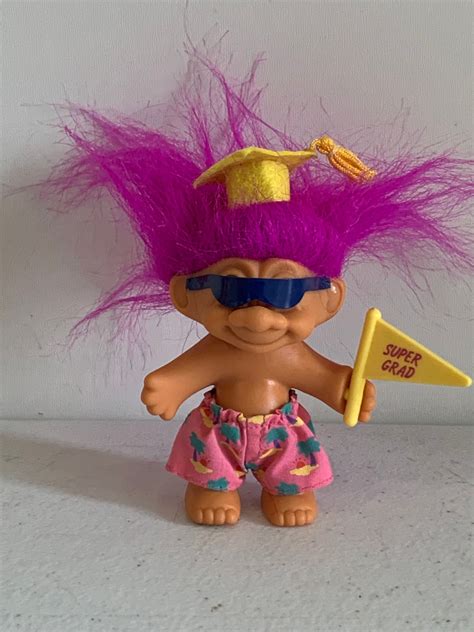 Vintage Graduation Troll Doll Vintage Troll Doll 90s Troll Etsy