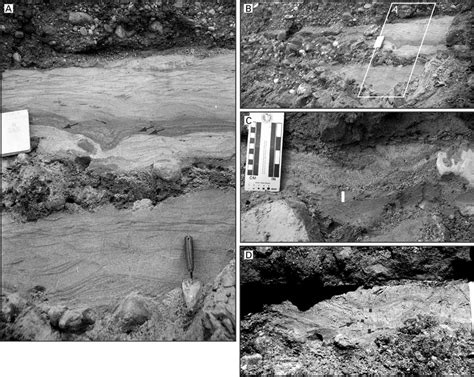 Examples Of Silt Interbedded With Boulder Gravel A Cross Bedded And