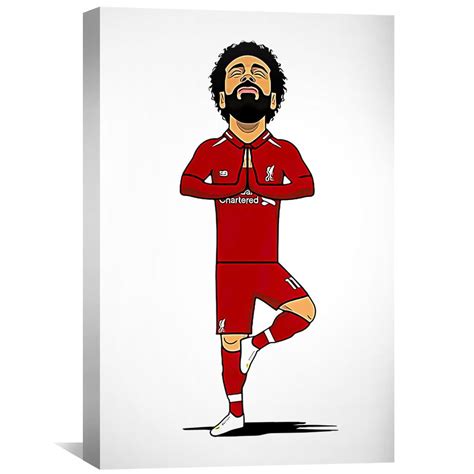 Mo Salah Cartoon Canvas – ClockCanvas