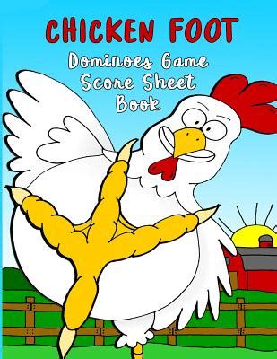 Chicken Foot Dominoes Game Score Sheet Book: 100 Double-Sided Pages of ...