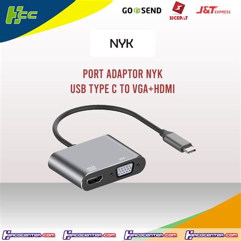 Jual Converter Type C To VGA HDMI NYK Indonesia Shopee Indonesia