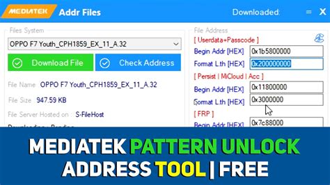 Free Mediatek Pattern Unlock Address Tool Mediatek Frp Unlock