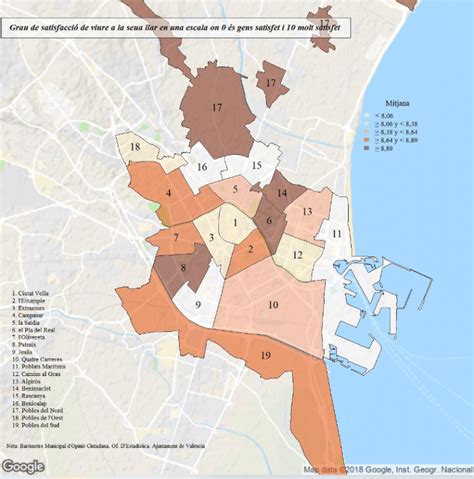 Estos los mejores barrios para vivir en Valencia según los propios vecinos