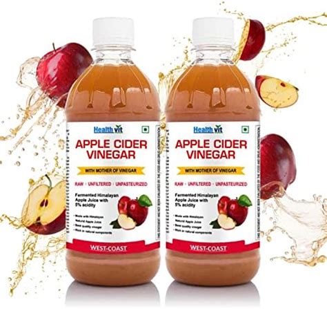 Healthvit Apple Cider Vinegar 500ml With Mother Vinegar Pack Of 2 Price In Saudi Arabia