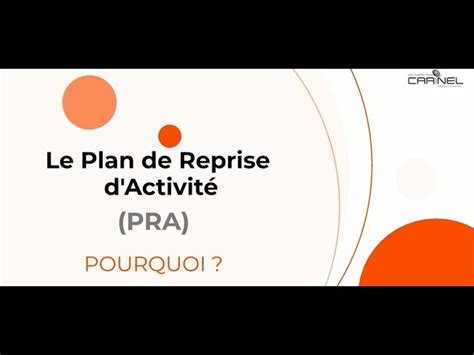 Limportance Des Plans De Reprise Dactivité Pra