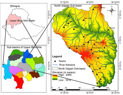 Location Of The North Gojjam Sub Basin Download Scientific Diagram