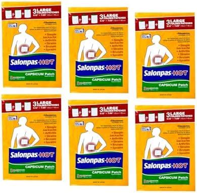 Amazon Salonpas Hot Capsicum Patch Count Pack Of Health