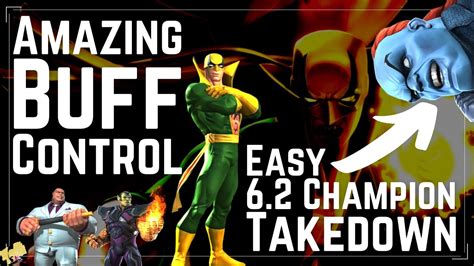 Iron Fists Crazy Buff Control Easiest 62 Champion Solo I Have Done Marvel Contest Of