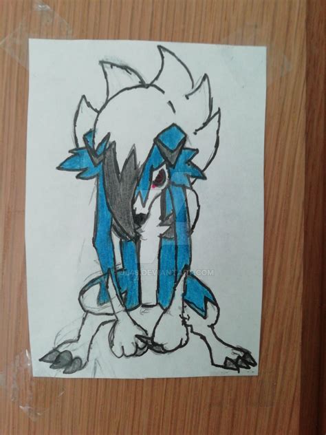 Shiny Midnight Form Lycanroc By Jl48 On Deviantart