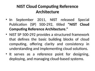 Nist Cloud Computing Reference Architecture Pptx