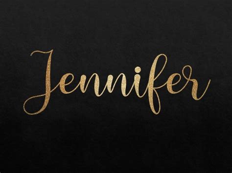 Como Se Escreve O Nome Jennifer - El Nombre Jennifer En