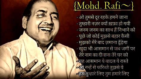 Mohammed Rafi Ke Gane Best Of Mohammed Rafi Old Hindi Songs