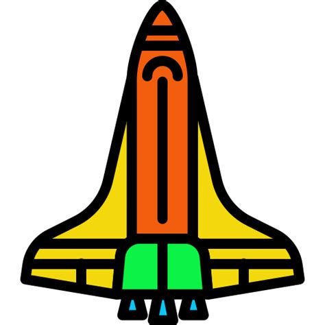 Icono De Transbordador Espacial Generic Outline Color