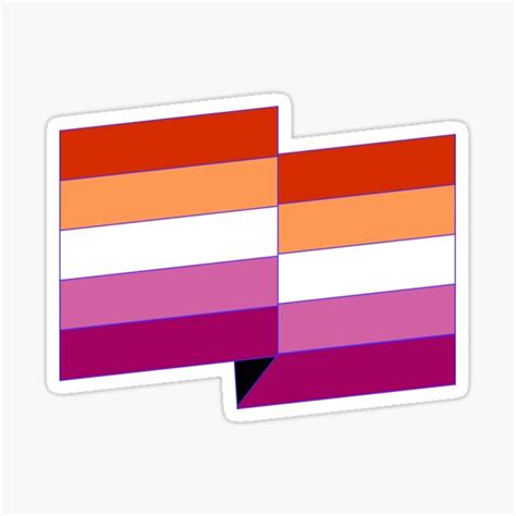 Lesbian Pride Flag Sticker For Sale By Milti Redbubble