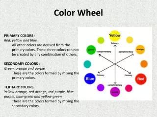 PPT Brief History Of Color Theories The Color Wheel PowerPoint