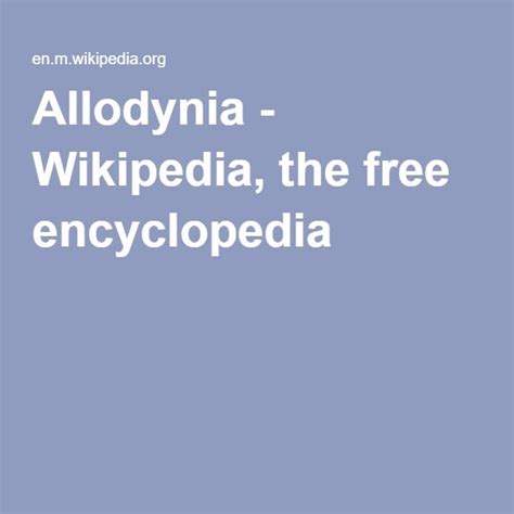 48 best ALLODYNIA SKIN PAIN images on Pinterest | Fibromyalgia, Chronic ...