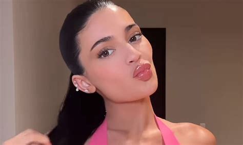 Surgically Enhanced Kylie Jenner Nearly Spills Out Of Top After Finally Admitting To Boob Job