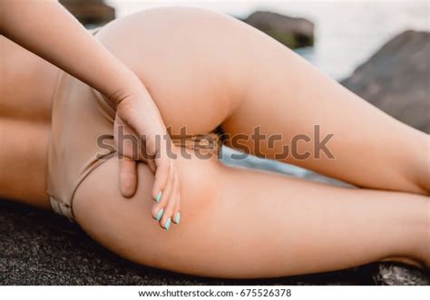 Sexy Woman Bikini On Stone Tropical Stock Photo 675526378 Shutterstock