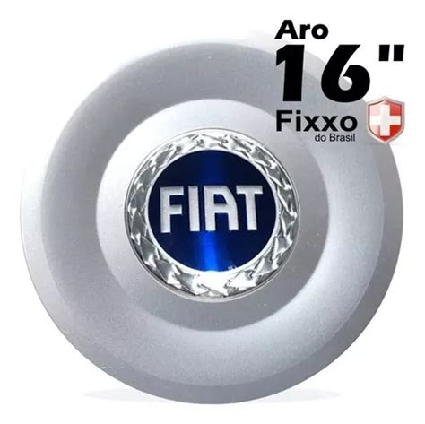 4 Calotas Tampa Centro Roda Fiat Stilo Aro 16 Wolverine Azul