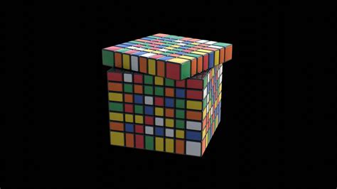 3d Model Animated Rubiks Cube 8x8 Turbosquid 2081473