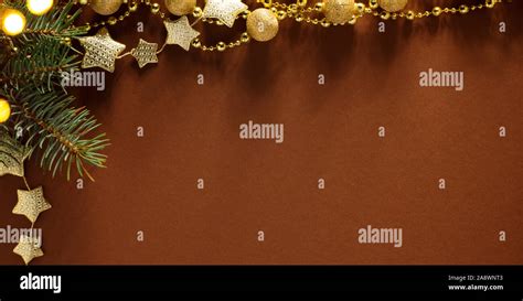 Christmas Holidays Ornament Flat Lay Christmas Card Background Stock