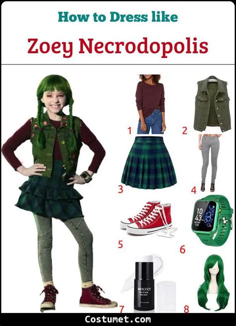 Zoey Necrodopolis Zombies Costume For Halloween