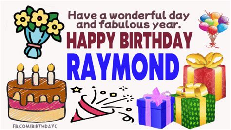 Download Wallpapers Happy Birthday Raymond, Birthday Balloons, Cake ...