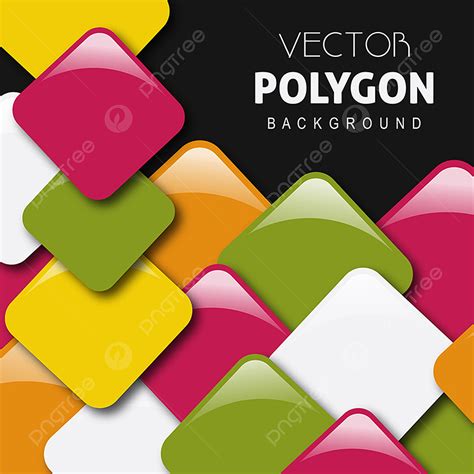 Polygon Graphic Vector Hd Png Images Colorful Graphic Vector Polygon