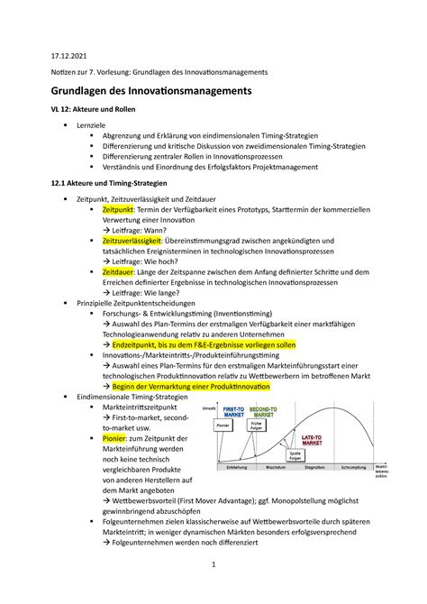 Notizen Zur Vorlesung Inno Notizen Zur Vorlesung