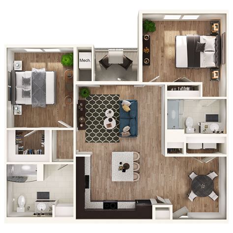 Kyle TX Apartments | Balcones Trails | Floor Plans