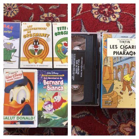 Cassettes Vhs Dessins Anim S Walt Disney Warner Bros Et Tintin Eur