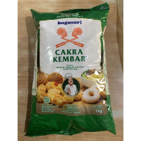 Jual Bogasari Cakra Kembar Premium 1 Kg Tepung Terigu Flour Protein