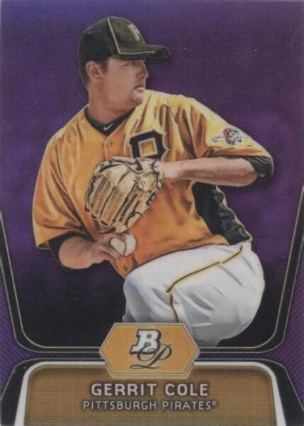 2012 Bowman Platinum Prospects Purple Refractor BPP69 Gerrit Cole