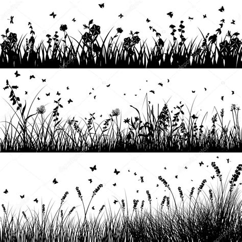 Meadow Silhouette Set Stock Vector Image By ©angelp 11284846