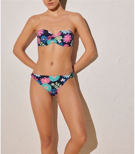 Bikini Bandeau Ysabel Mora B Tallas Copa B Colores Floral