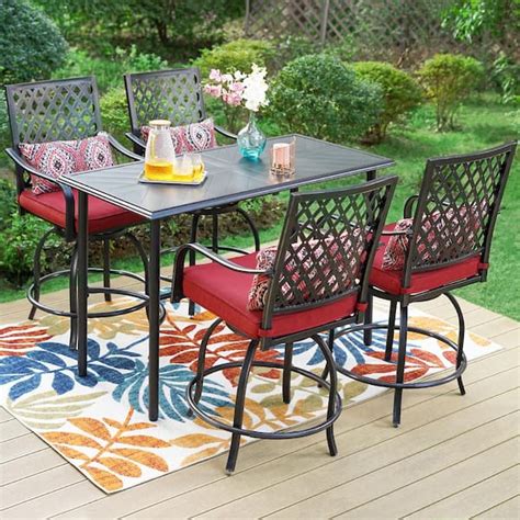 Patio Bar Height Dining Set Discount Fabricadascasas