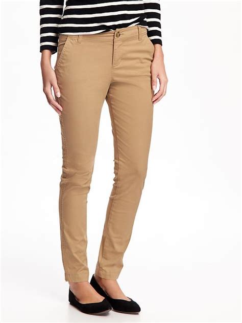 Mid Rise Skinny Everyday Khakis For Women Old Navy