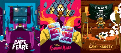 cool stuff floreys  simpsons screenprints