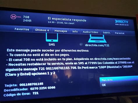 Directv Argentina Gu A De Canales Octubre De Grillas