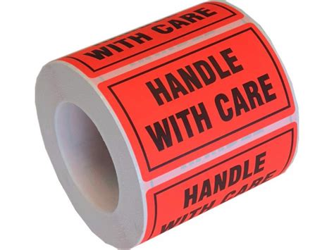 Shipping Labels Handle With Care 70x40 500roll › Packaging Products