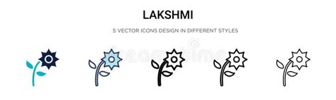 Lakshmi Icon in Filled, Thin Line, Outline and Stroke Style. Vector ...